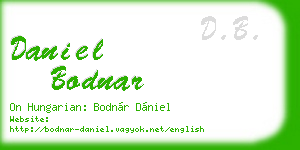 daniel bodnar business card