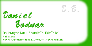 daniel bodnar business card